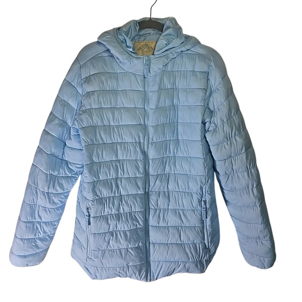 Thereabouts Puffer Jacket Coat Girls XL 18 - 20 Husky Blue Winter Fall Ski Snow
